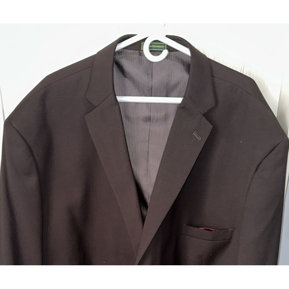 Cooper & Nelson Men's Blazer 62R 58W Suit Jacket Formal Wear D62ET Brown